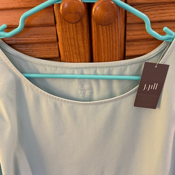 NWT 🌸 J Jill Soft Blue Women's Tank Top Size Large - Picture 3 of 9